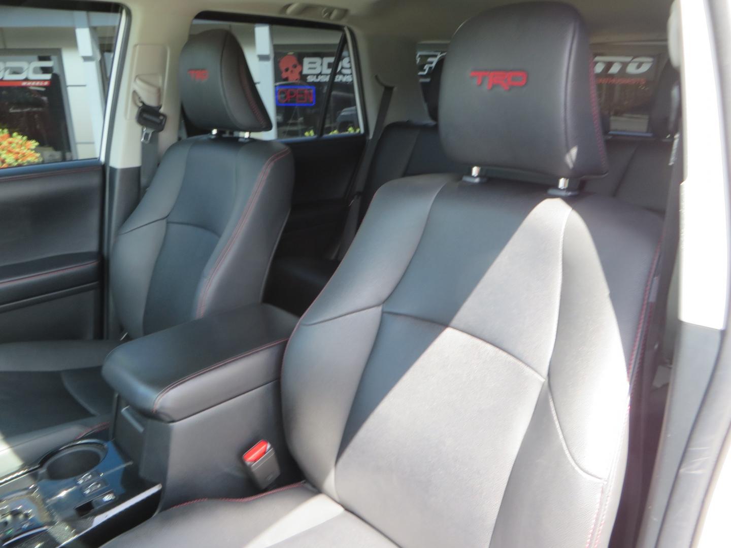 2019 White /black Toyota 4Runner TRD PRO 4WD (JTEBU5JR9K5) with an 4.0L V6 DOHC 24V engine, 5A transmission, located at 2630 Grass Valley Highway, Auburn, CA, 95603, (530) 508-5100, 38.937893, -121.095482 - TRD PRO 4Runner sitting on 17" SCS wheels, BFG KO2 tires, Tyger running boards, Roof Rack with ladder, and window tint. - Photo#16